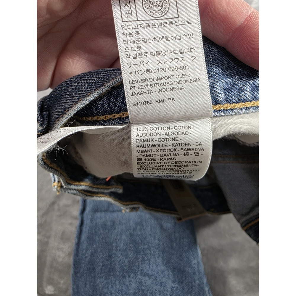 NWT Levi's Women's Mid-Rise 94's Baggy Straight Leg Blue Denim Jeans 30x31 - Picture 8 of 11